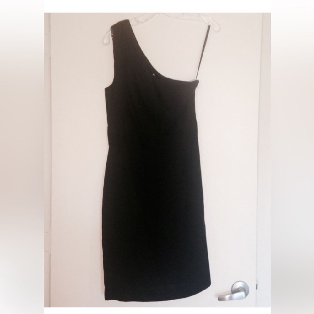 NWOT Banana Republic one shoulder black dress